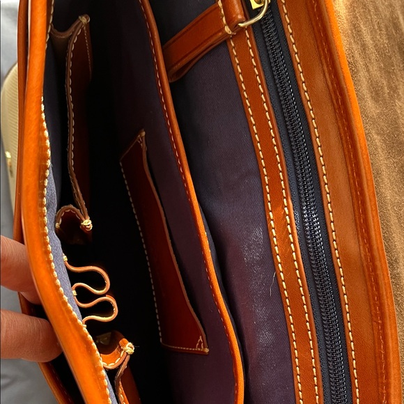Dooney & Bourke Cream and Brown Shoulder Bag - Picture 4 of 16